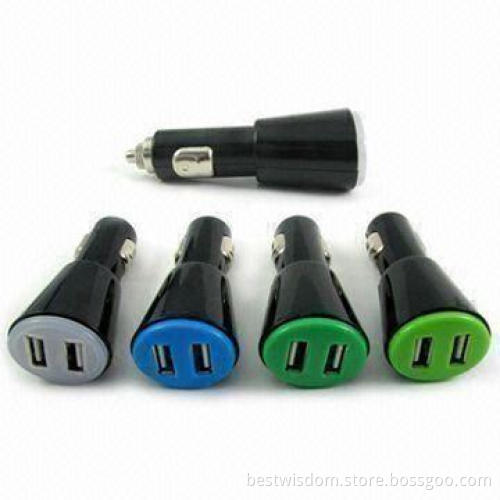Mobile Phone Chargers in Car Use, with Single/Dual-color Operating Indicator